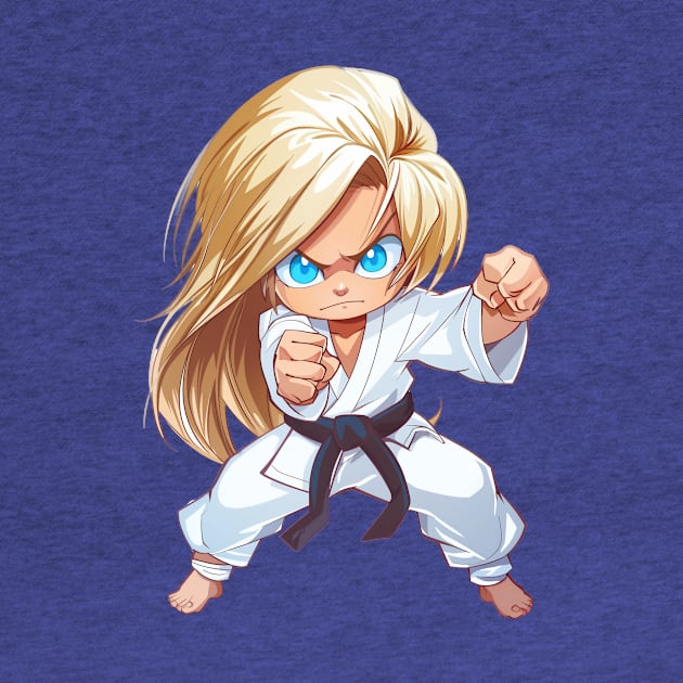 Karate Chibi Girl by JunkyDotCom